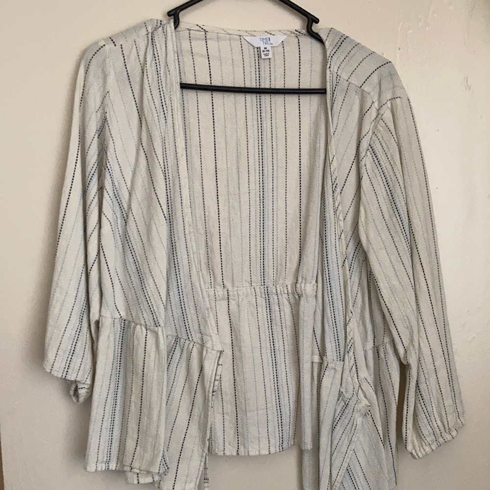 White wrap top